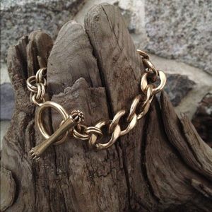Juicy Couture gold chain toggle bracelet